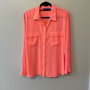 Sheer long sleeve blouse